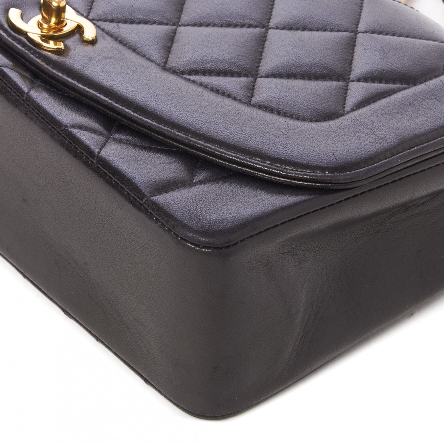 Chanel Lambskin Quilted Medium Single Flap Black 5 of 10