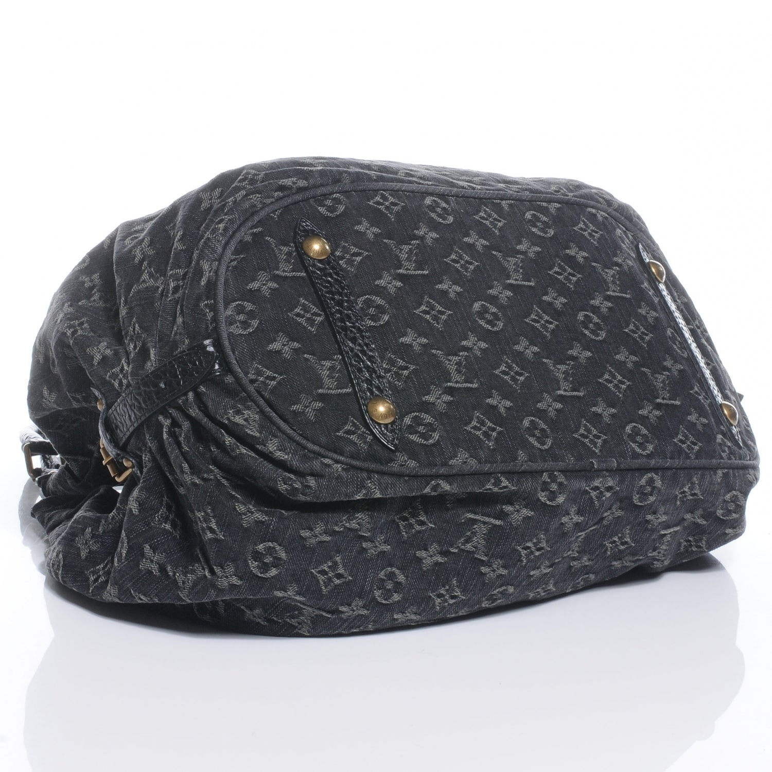 Louis Vuitton Denim Mahina XL Black 4 of 7