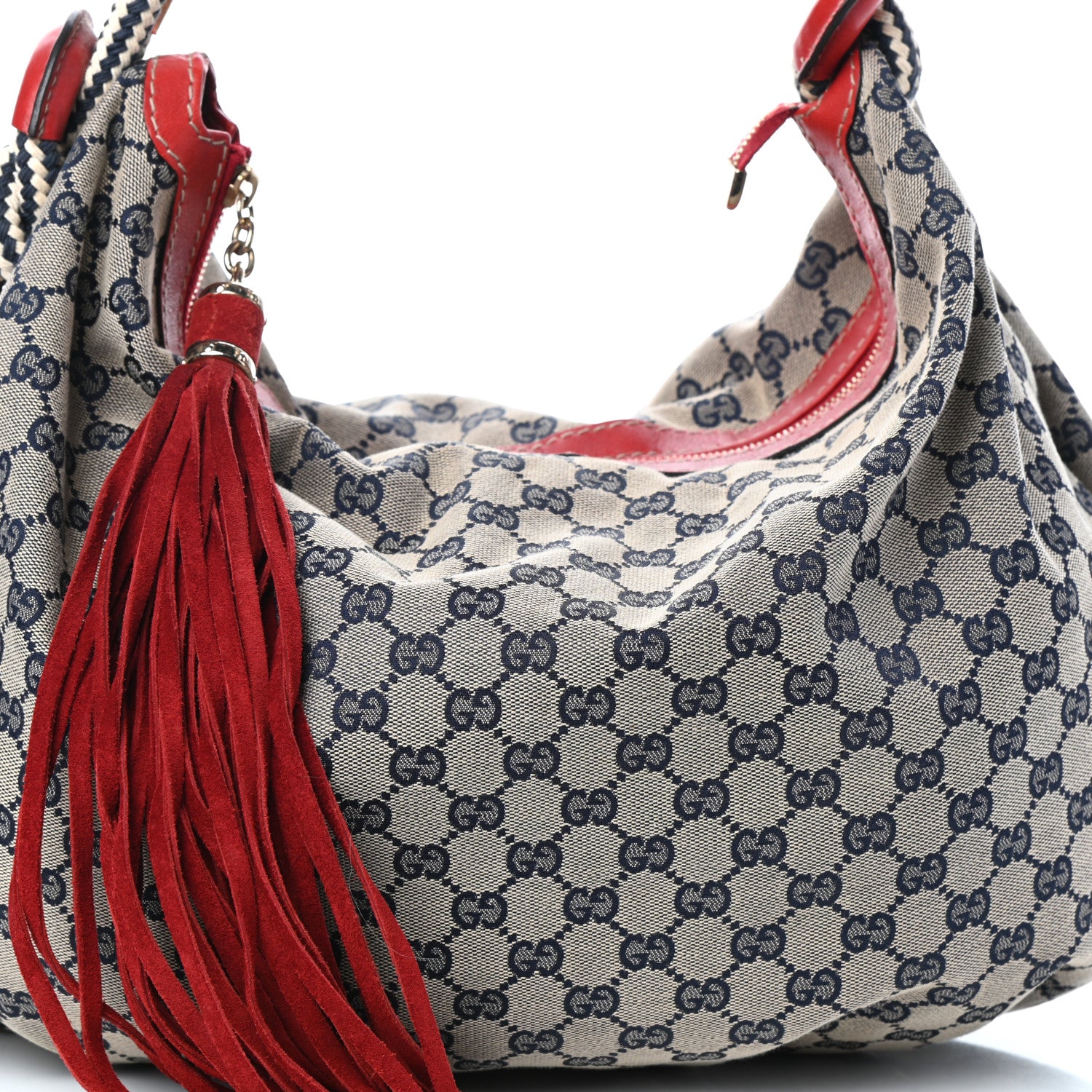 Gucci Monogram Acapulco Medium Hobo Navy 7 of 9