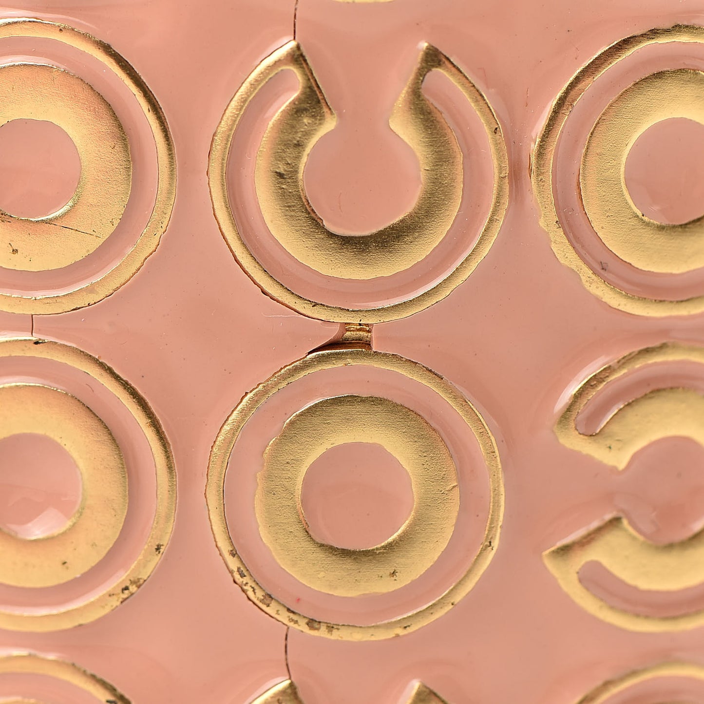 Resin Coco Cuff Pink Gold