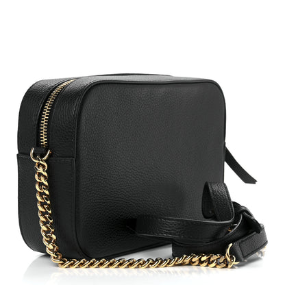 Versace Grainy Calfskin Virtus Small Camera Bag Black 2 of 12