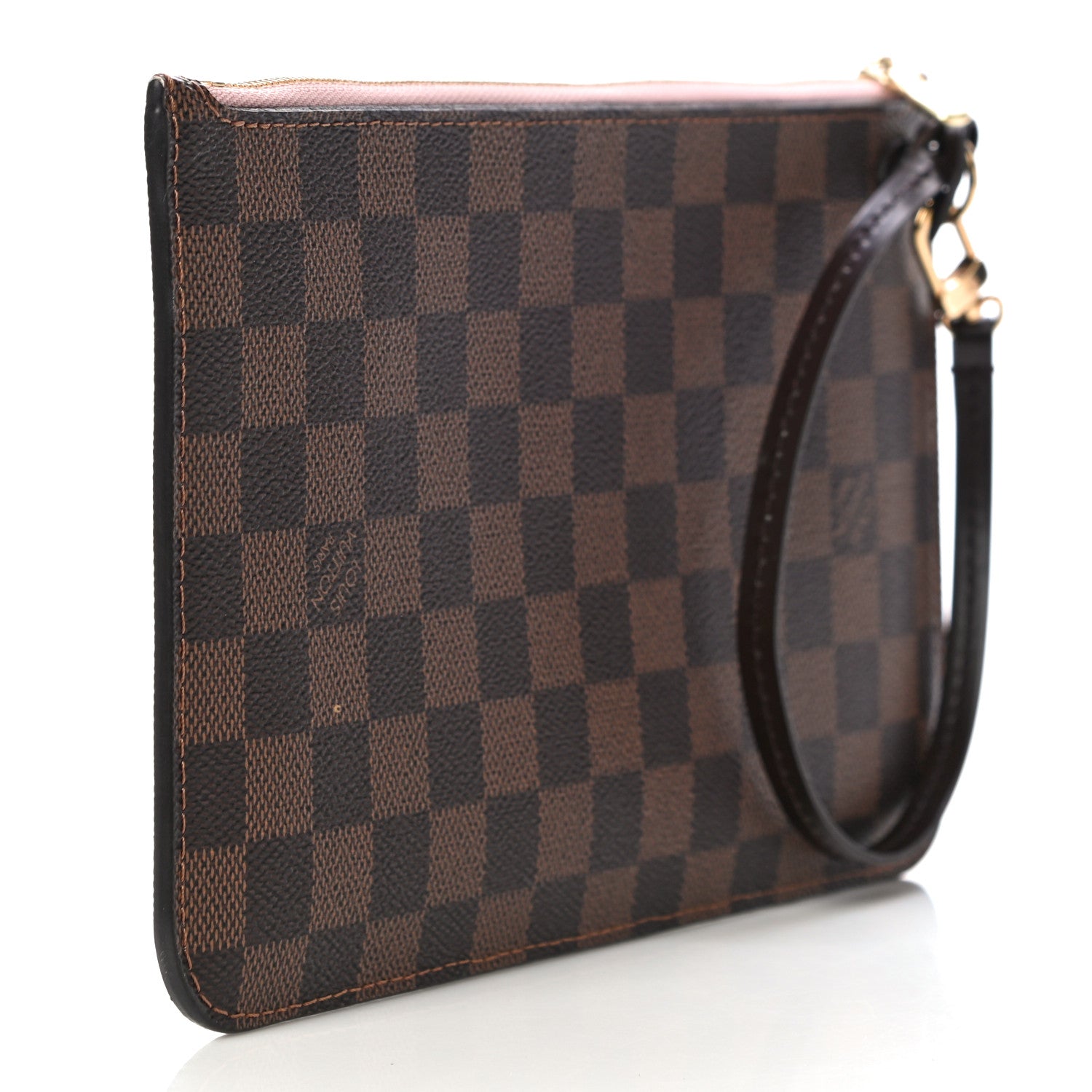 Louis Vuitton Damier Ebene Neverfull MM GM Pochette Rose Ballerine 3 of 11
