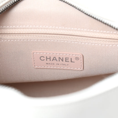 Chanel Calfskin Chain 20s Signature Hobo White 6 of 11