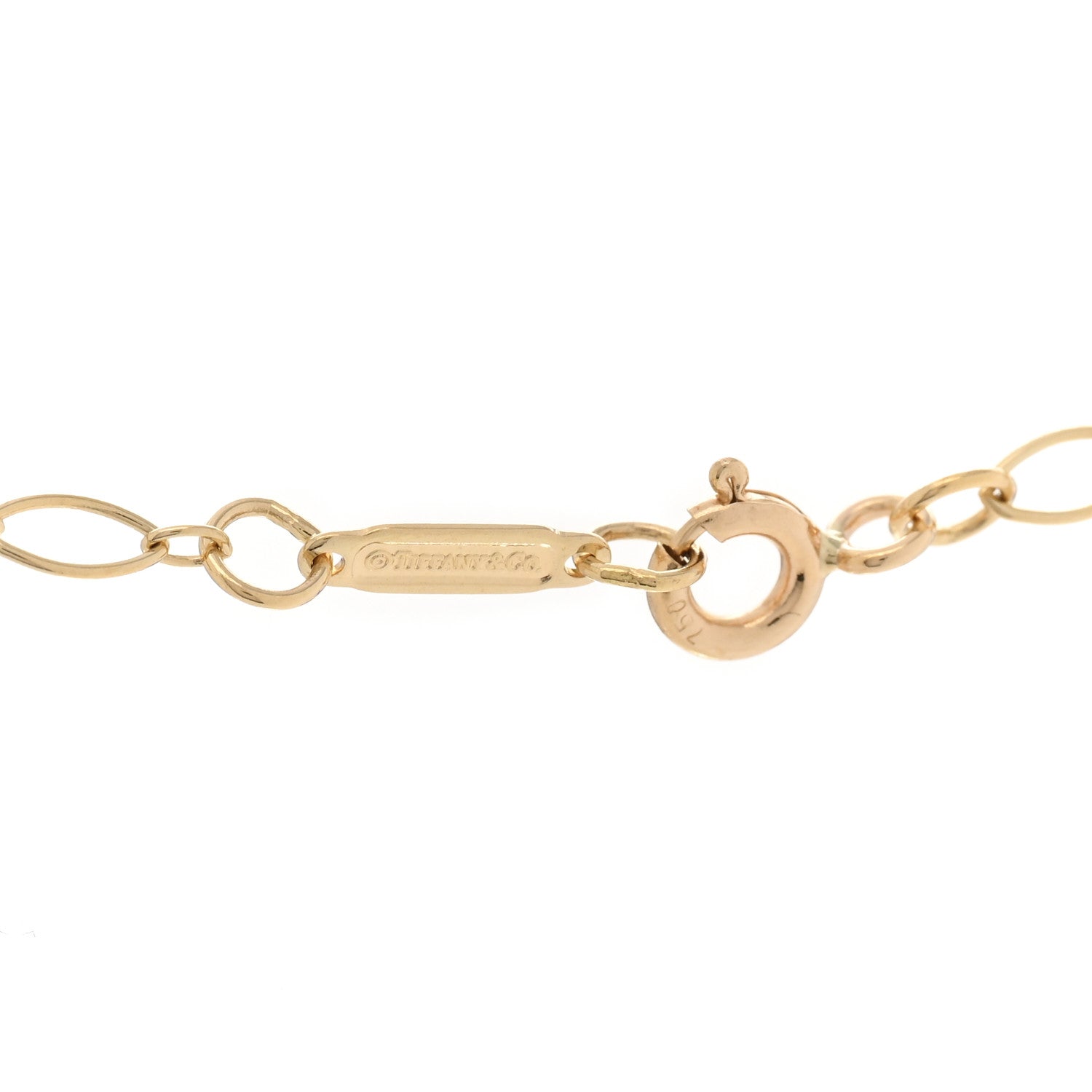 Tiffany 18K Yellow Gold Heart Locket Pendant Necklace 4 of 6