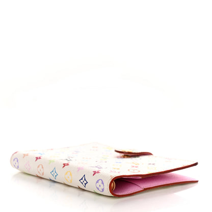 Louis Vuitton Monogram Multicolor Small Ring Agenda Cover White Litchi 4 of 9