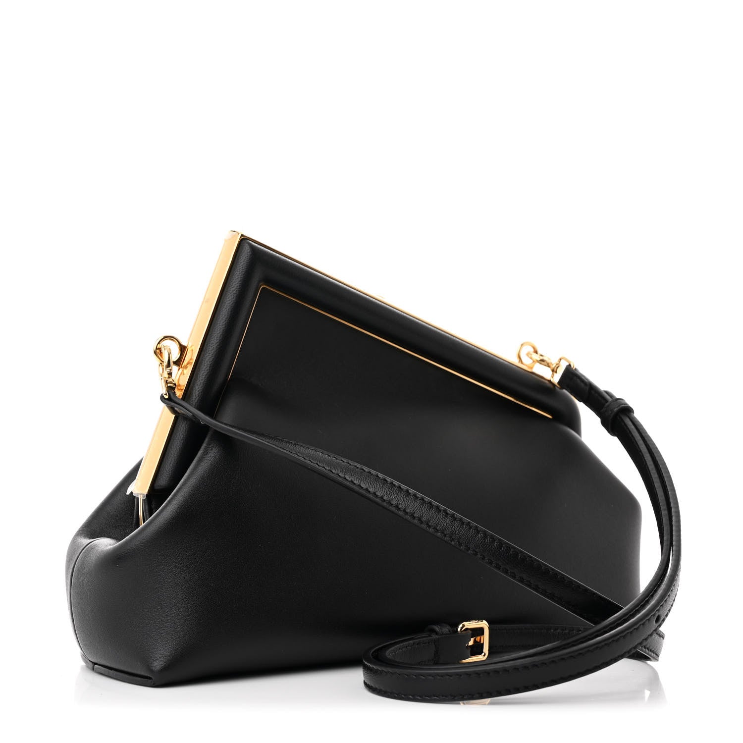 Fendi Shiny Nappa Small Fendi First Black 3 of 10