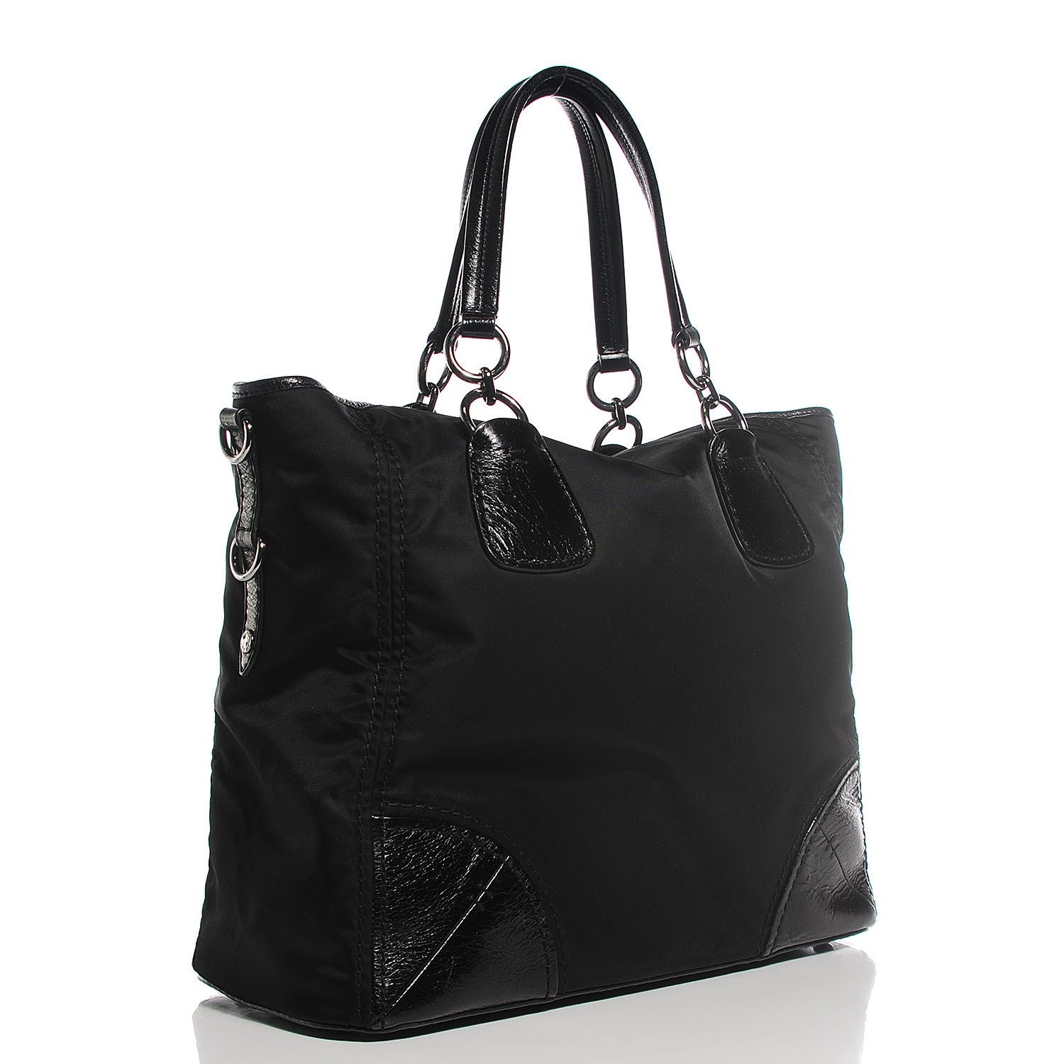 Prada Tessuto Nylon Tote Nero Black 3 of 11