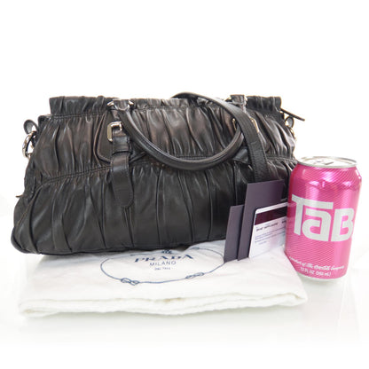 Prada Nappa Gaufre Tote Nero Black 3 of 8