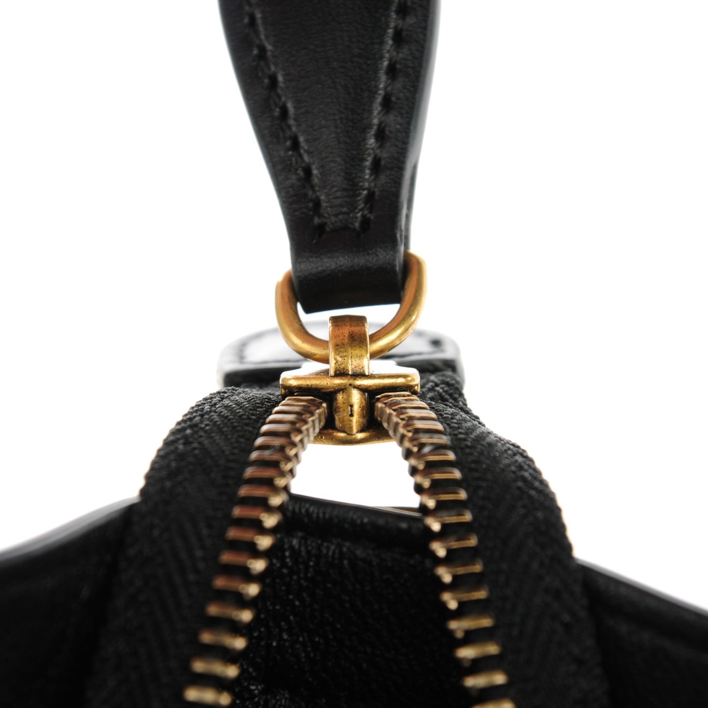 Smooth Calfskin Multicolor Double Stitching Nano Luggage Black