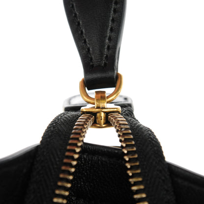 Celine Smooth Calfskin Multicolor Double Stitching Nano Luggage Black 7 of 7