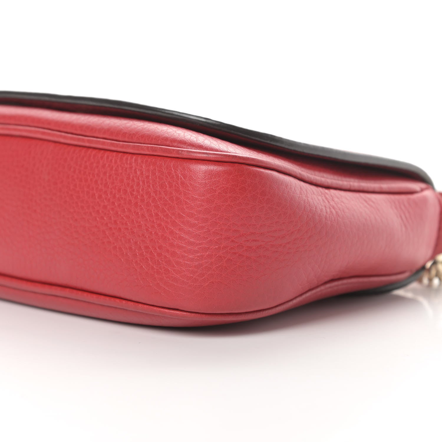 Gucci Pebbled Calfskin Small Soho Flap Crossbody Red 10 of 10