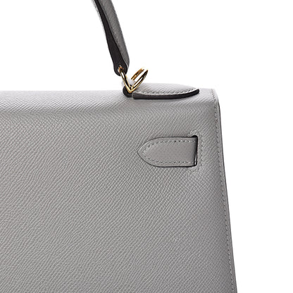 Hermes Epsom Kelly Sellier 28 Gris Mouette 9 of 39