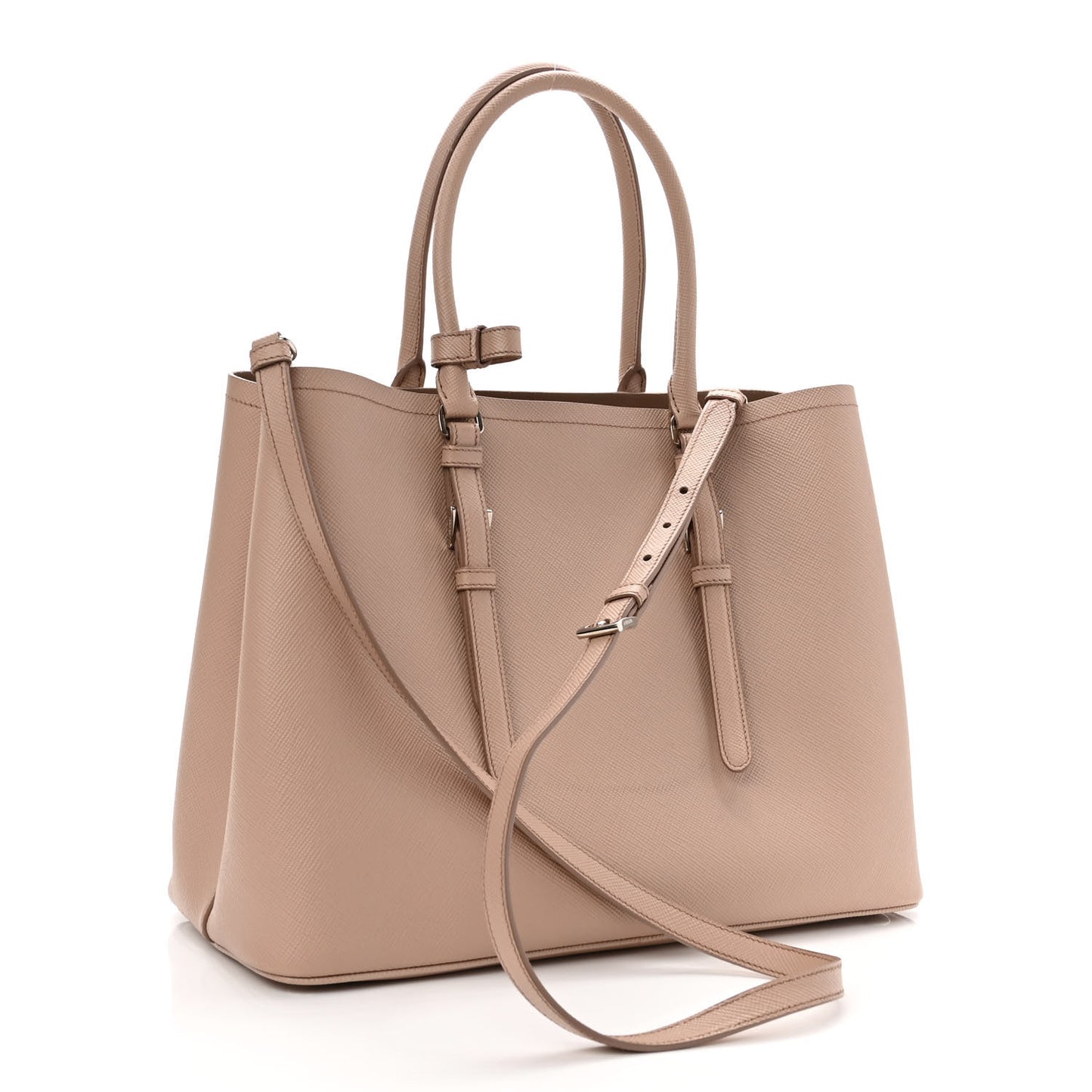 Saffiano Cuir Medium Double Handle Tote Cammeo