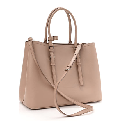 Prada Saffiano Cuir Medium Double Handle Tote Cammeo 2 of 9