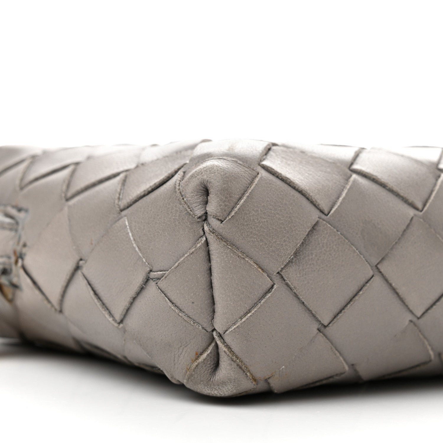 Bottega Veneta Nappa Intrecciato Nodini Mini Crossbody Grey 9 of 16