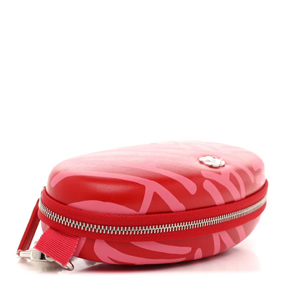 Chanel Lambskin Printed Coco Neige Glasses Case with Chain Pink 4 of 7