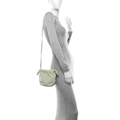 Loewe Mellow Nappa Donut Chain Mini Flamenco Knot Clutch Spring Jade 2 of 12