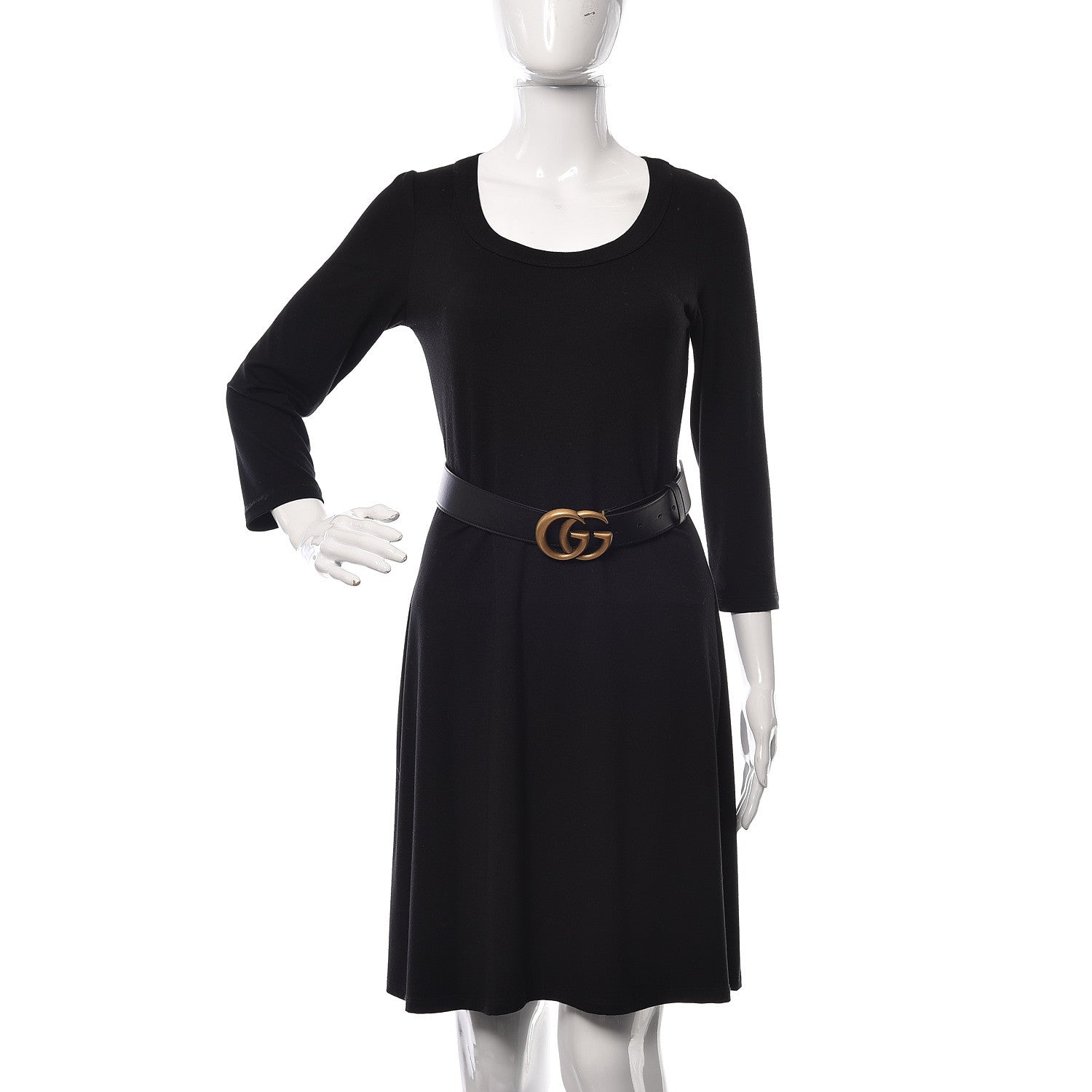 Gucci Calfskin Double G 40mm Belt 75 30 Black 2 of 6