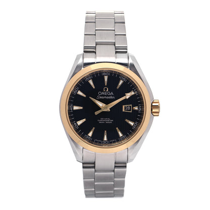 Omega Stainless Steel 18K Yellow Gold 34mm Seamaster Aqua Terra Automatic Watch Black 231.20.34.20.01.004 1 of 5