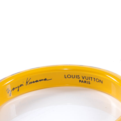 Louis Vuitton Kusama Infinity Dots Bracelet Bangle Medium Yellow 4 of 5