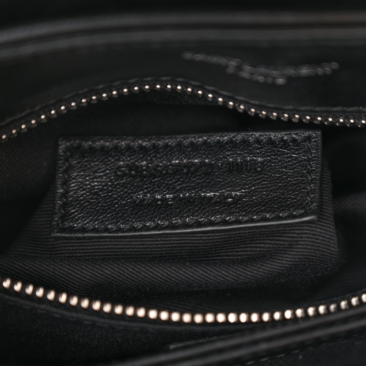 Saint Laurent Calfskin Y Quilted Monogram Toy Loulou Crossbody Bag Black 6 of 11