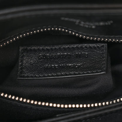 Saint Laurent Calfskin Y Quilted Monogram Toy Loulou Crossbody Bag Black 6 of 11
