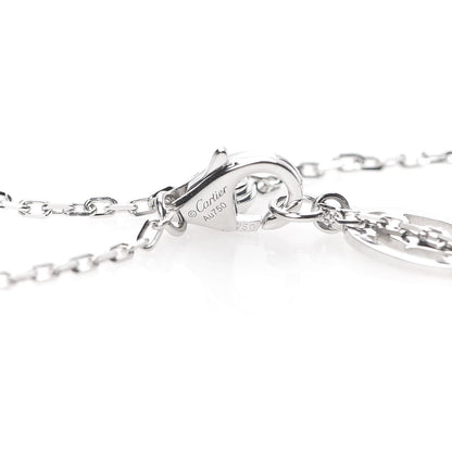 Cartier 18K White Gold Diamond SM D'Amour Pendant Necklace 5 of 7