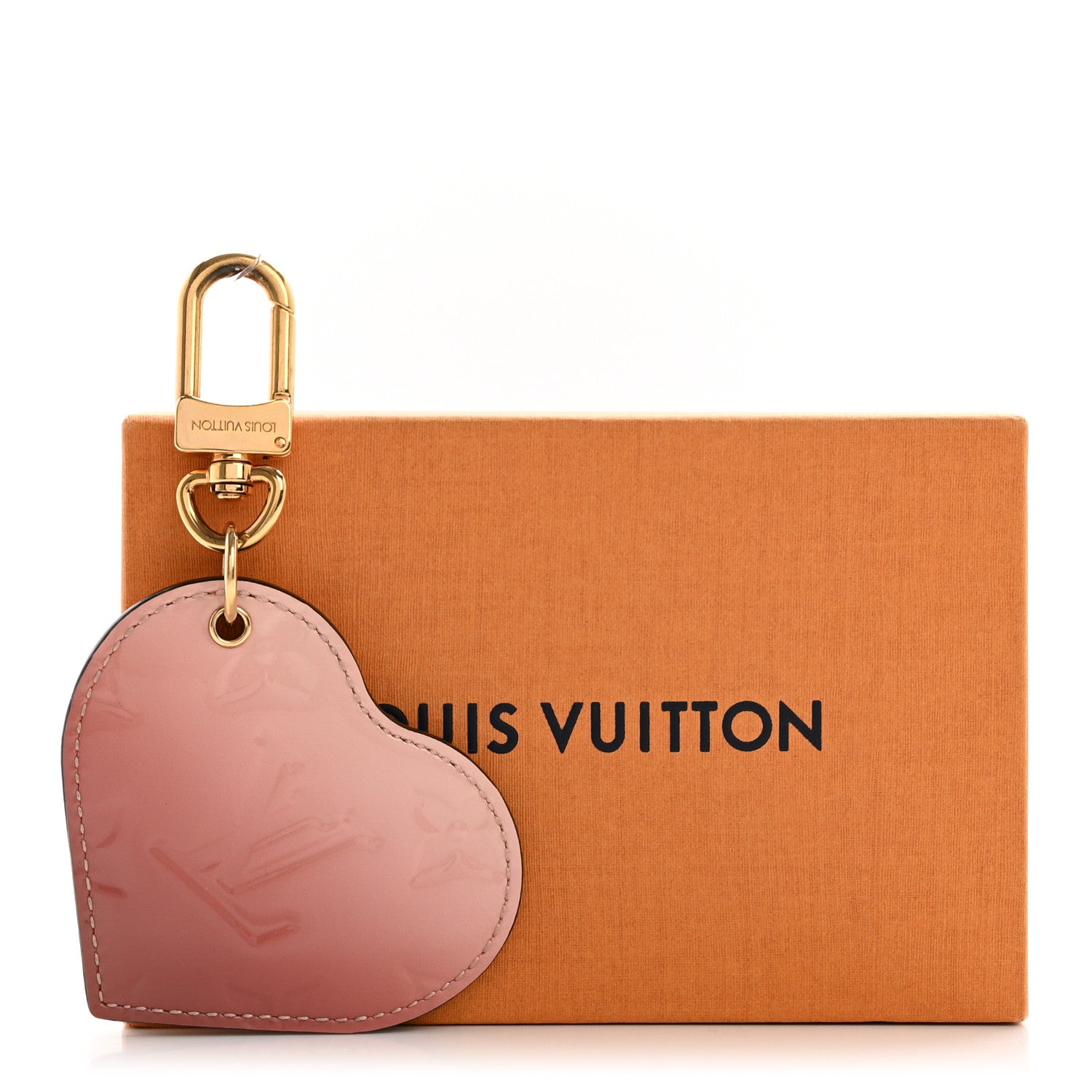Louis Vuitton Vernis Degrade Heart Bag Charm Pink 7 of 7