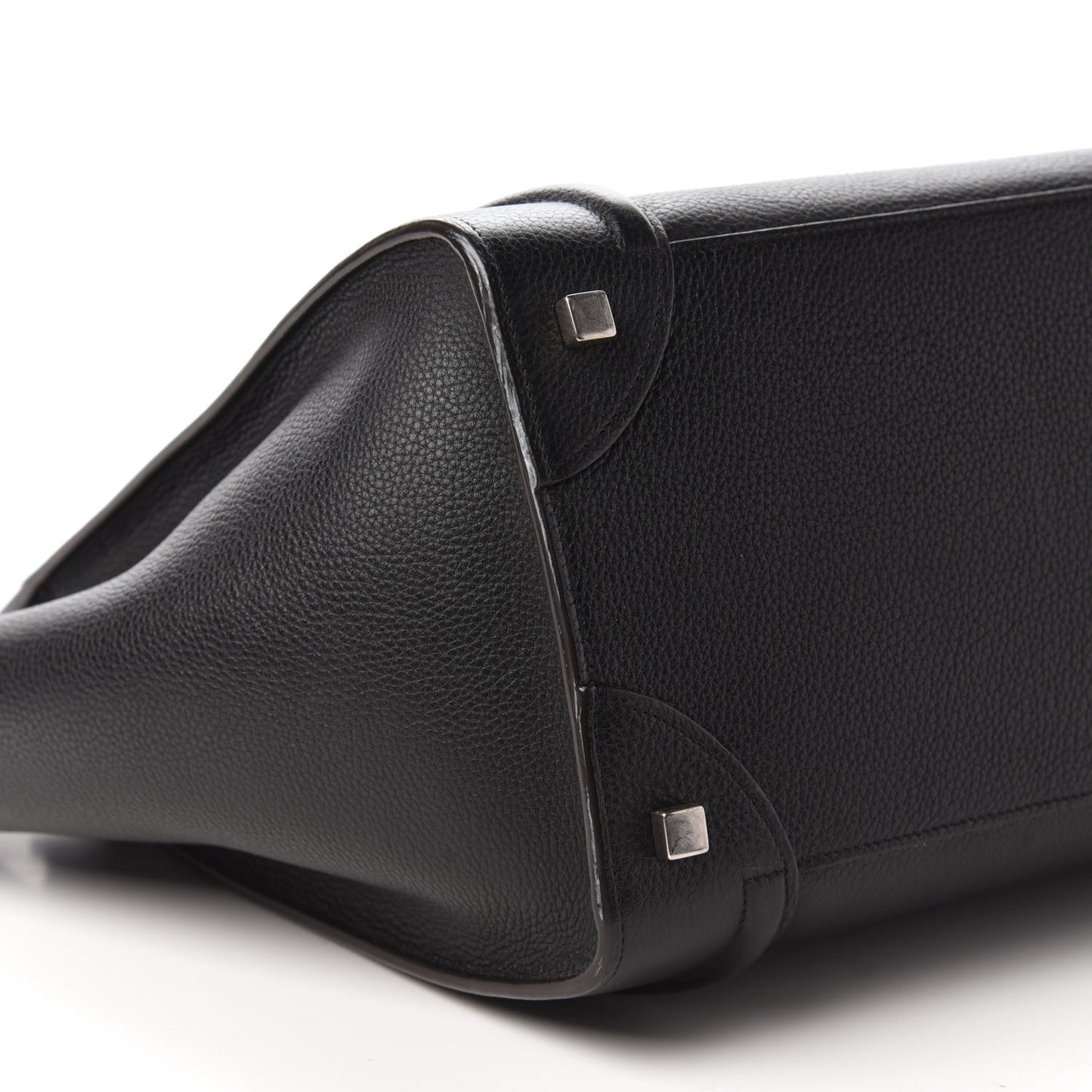 Drummed Calfskin Mini Luggage Black