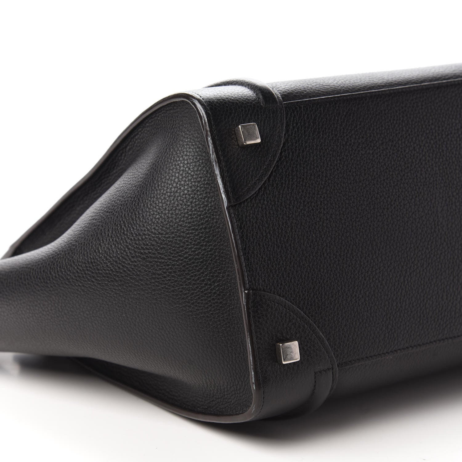 Celine Drummed Calfskin Mini Luggage Black 6 of 9
