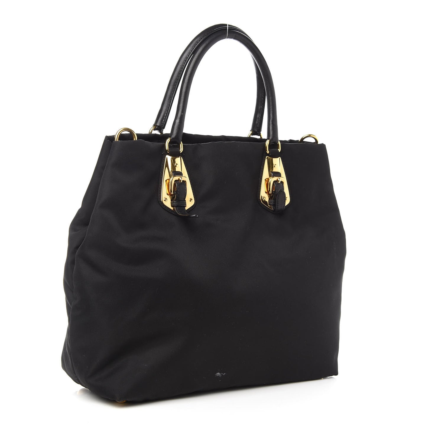 Tessuto Nylon Soft Calf Tote Black