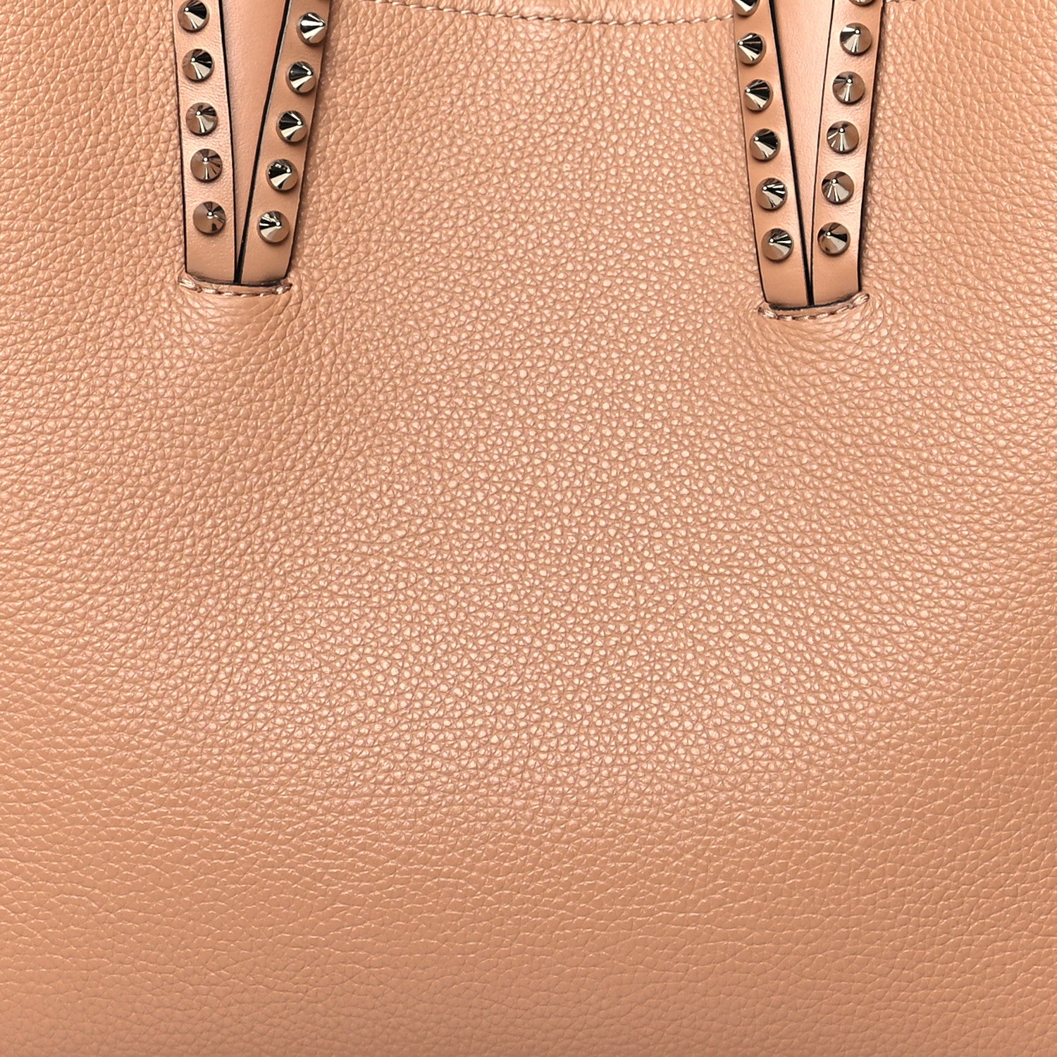 Christian Louboutin Calfskin Empire Spikes Small East West Cabata Tote Nude 8 of 10