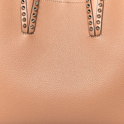 Christian Louboutin Calfskin Empire Spikes Small East West Cabata Tote Nude 8 of 10