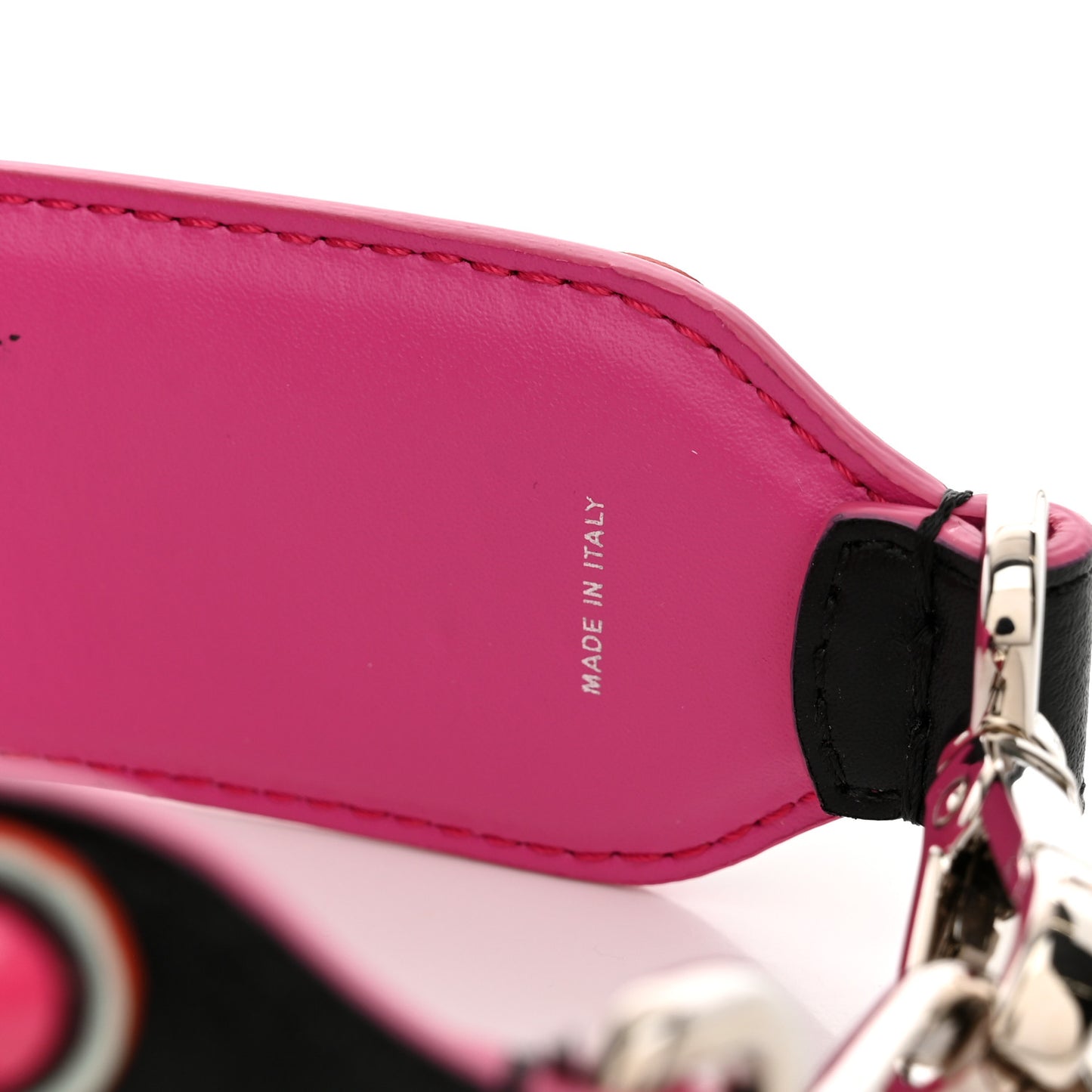 Vitello Dolce Studded Mini Strap You Black Pink