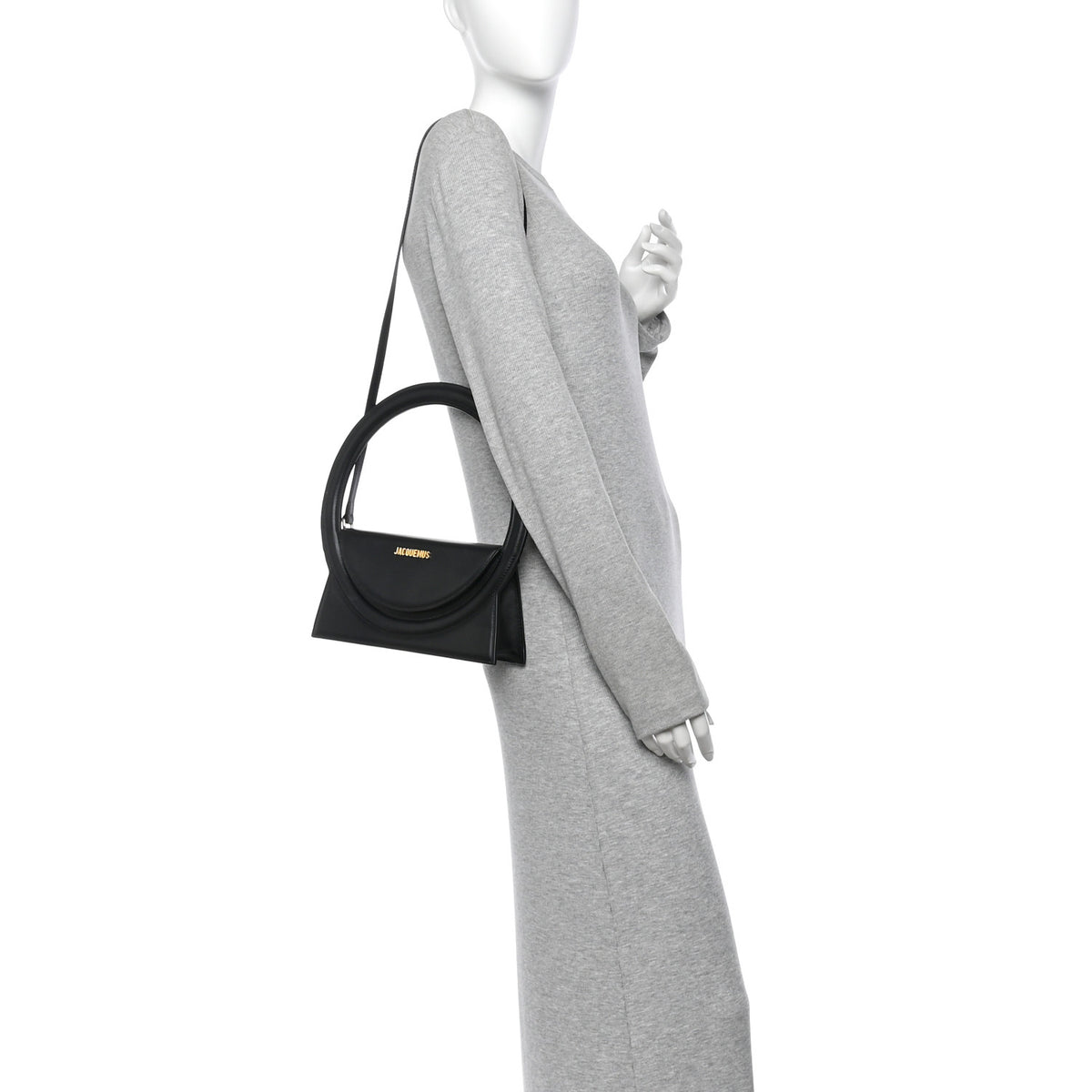 Jacquemus Smooth Calfskin Le Sac Rond Black 2 of 9