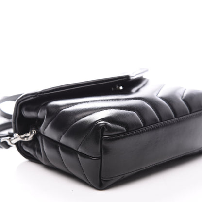 Saint Laurent Calfskin Y Quilted Monogram Toy Loulou Crossbody Bag Black 8 of 11