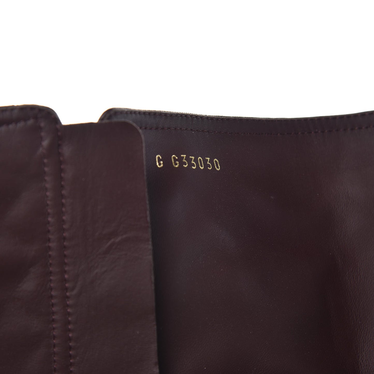 Lambskin Patent Calfskin Chained High Boots 38 Bordeaux