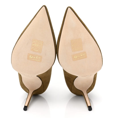 Jimmy Choo Suede Love 85 Pumps 38.5 Caper Green 5 of 7