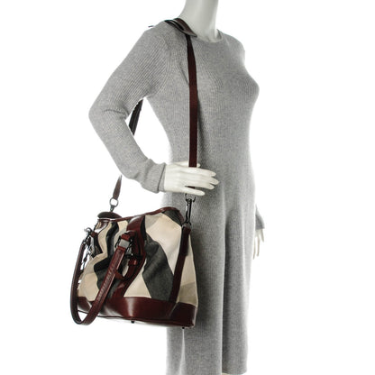 Burberry Canvas Mega Check Lowry Brown 2 of 10