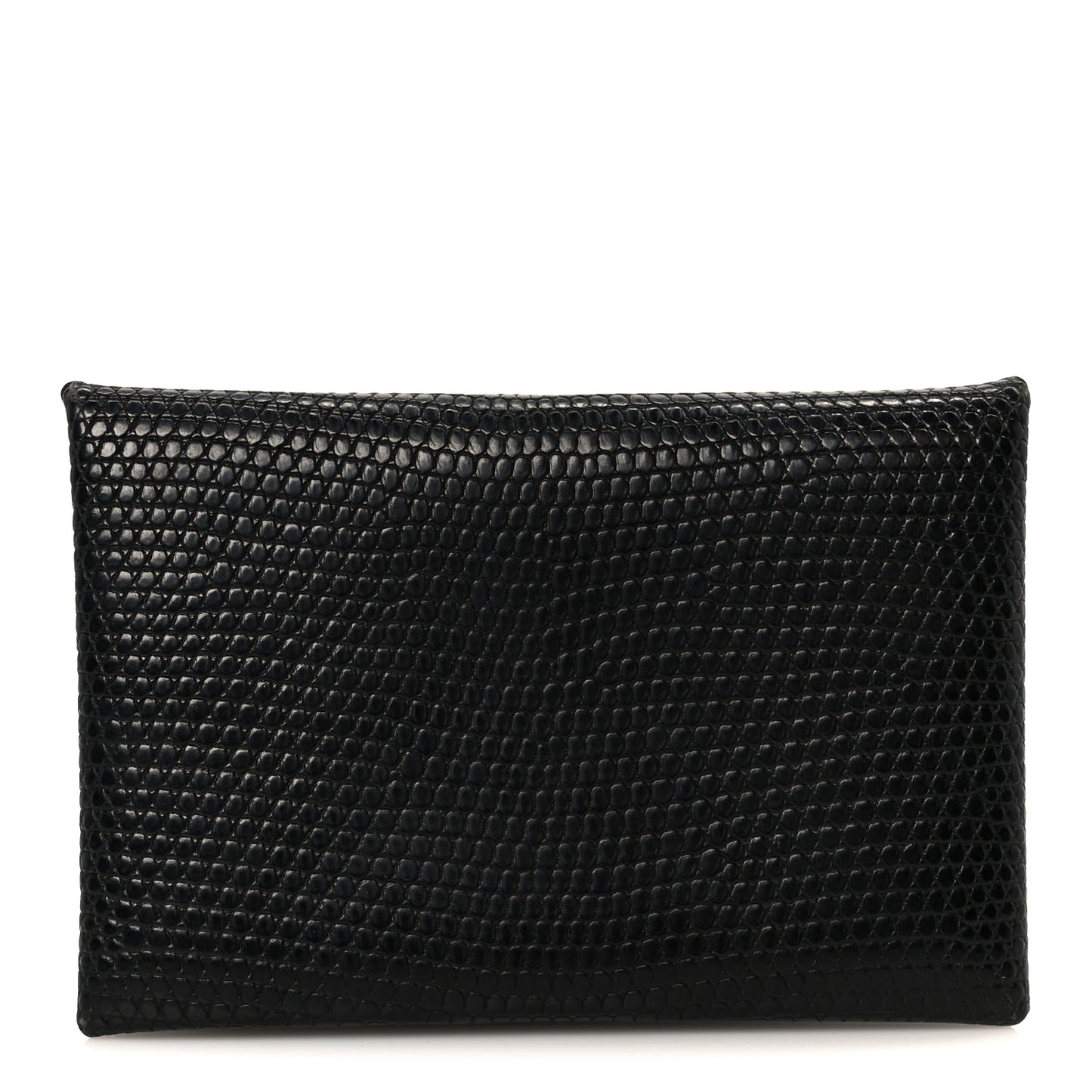 Lizard Calvi Card Case Black