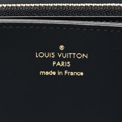 Louis Vuitton Calfskin Nanogram Embossed Zippy Wallet Black 6 of 7
