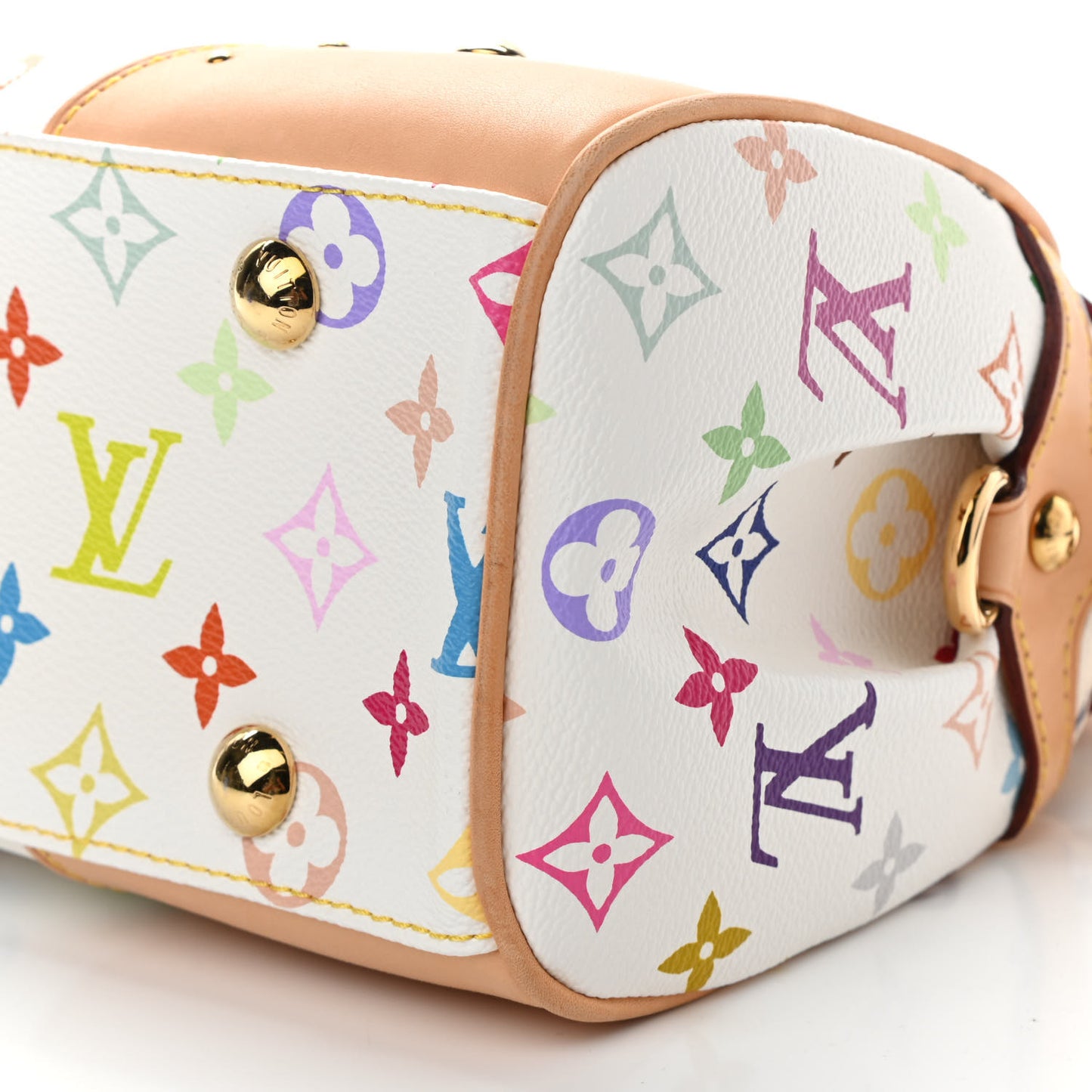 Monogram Multicolor Beverly MM White