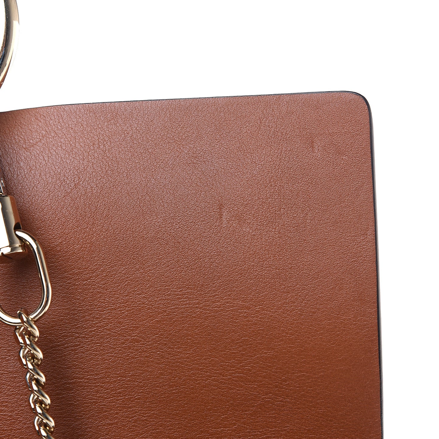 Suede Calfskin Medium Faye Shoulder Bag Tobacco