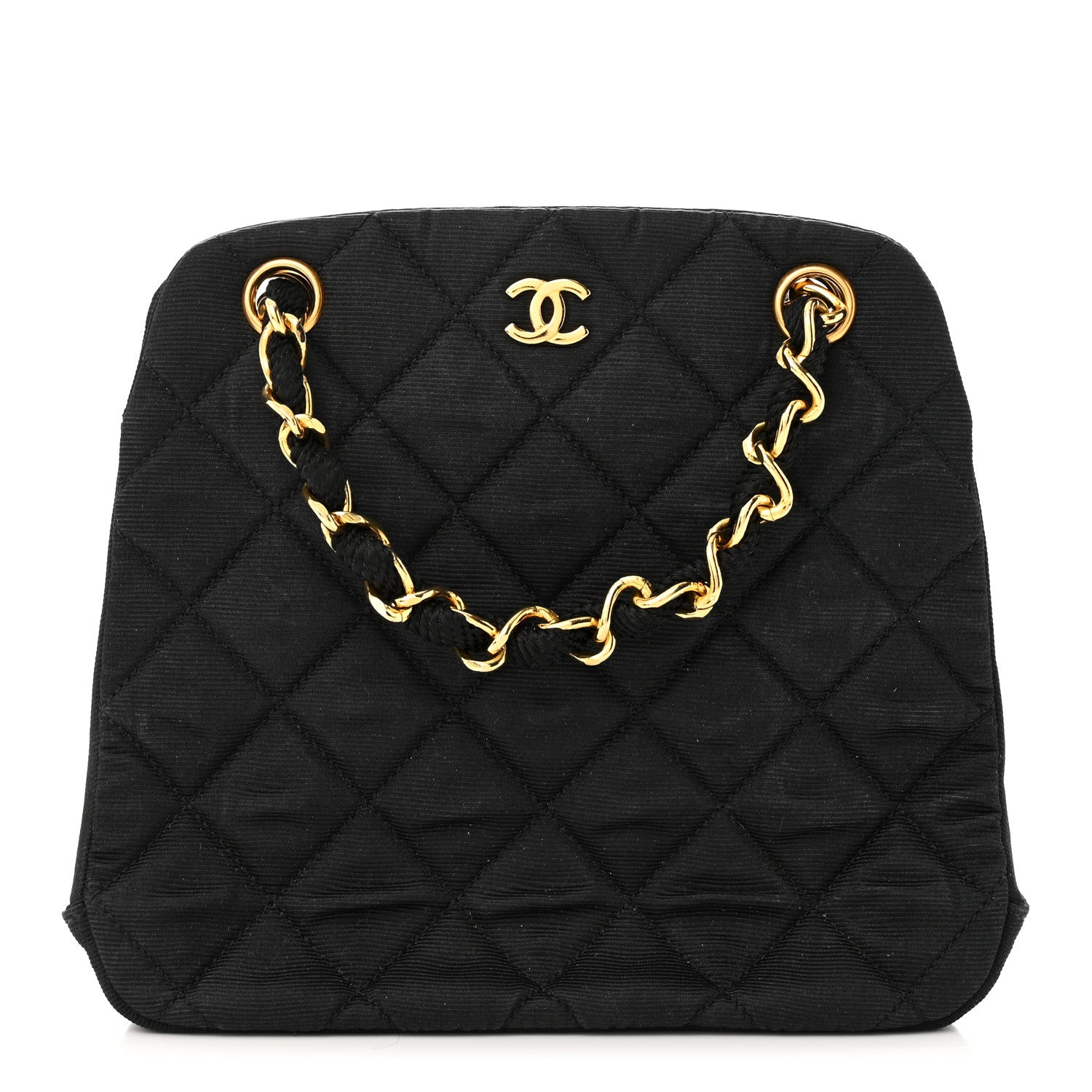Chanel Grosgain Evening Bag Black 1 of 11