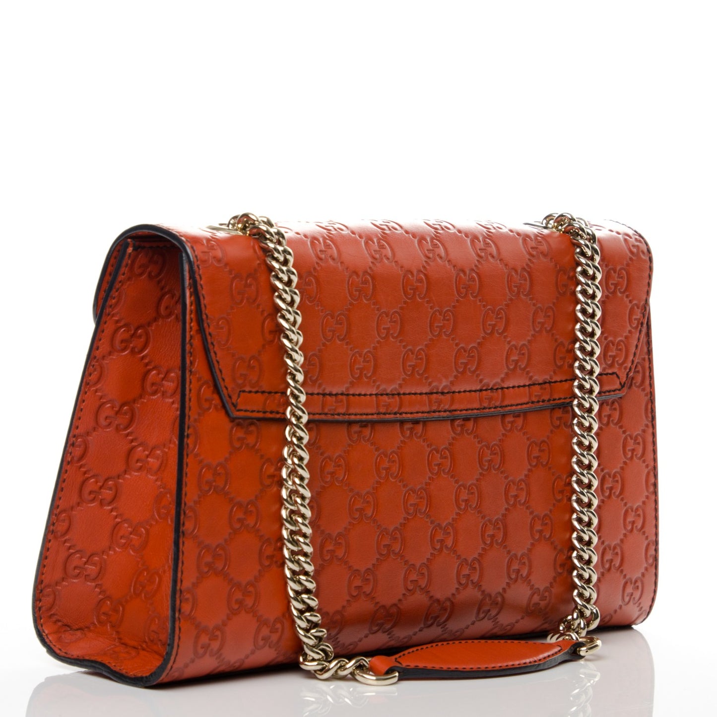 Guccissima Medium Emily Chain Shoulder Bag Sun Orange
