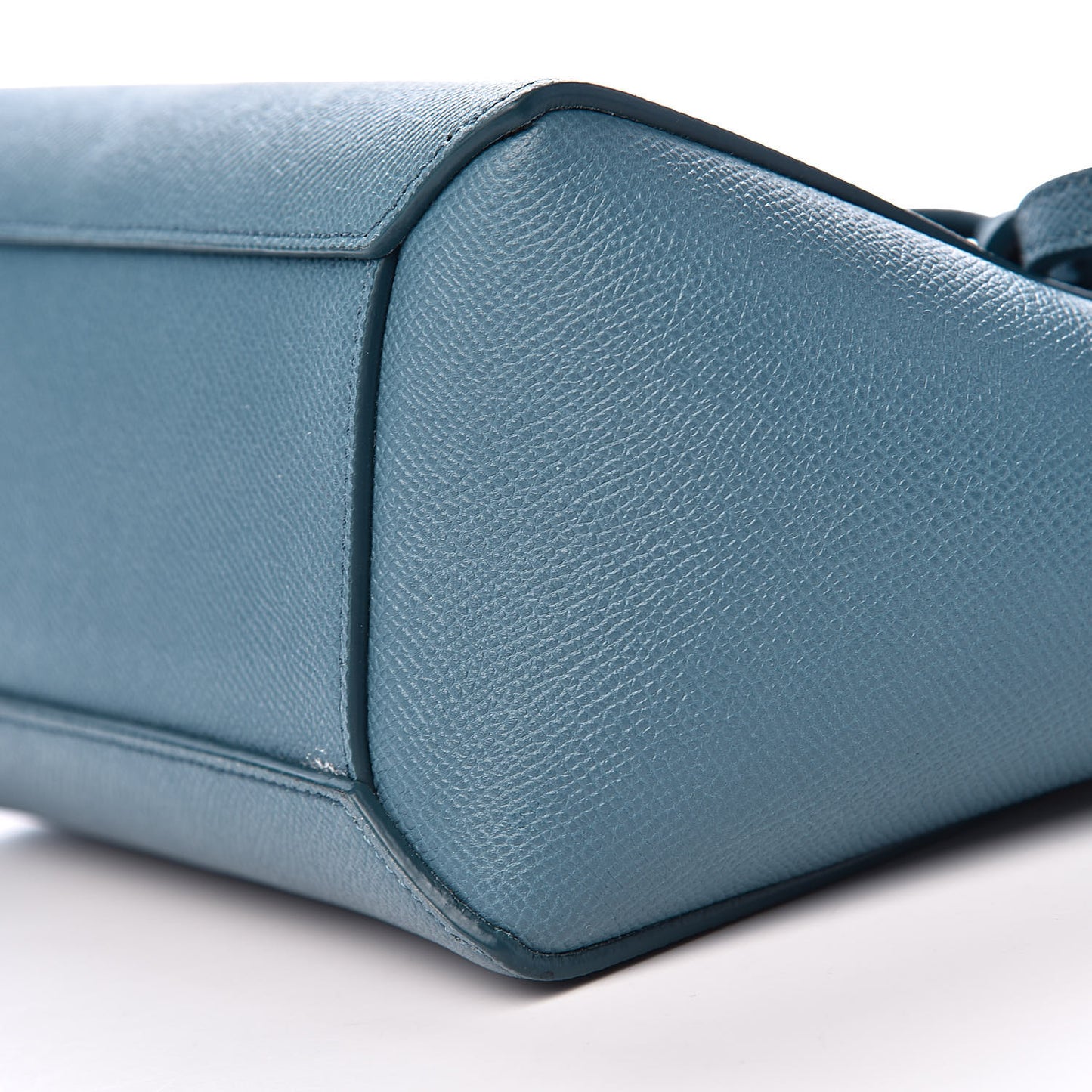 Grained Calfskin Nano Belt Bag Slate Blue