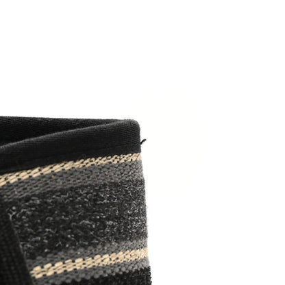 Chanel Striped Canvas Medium Deauville Tote Grey Black 13 of 14