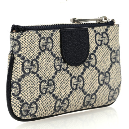 Gucci GG Supreme Monogram Web Ophidia Key Case Beige Blue 3 of 6