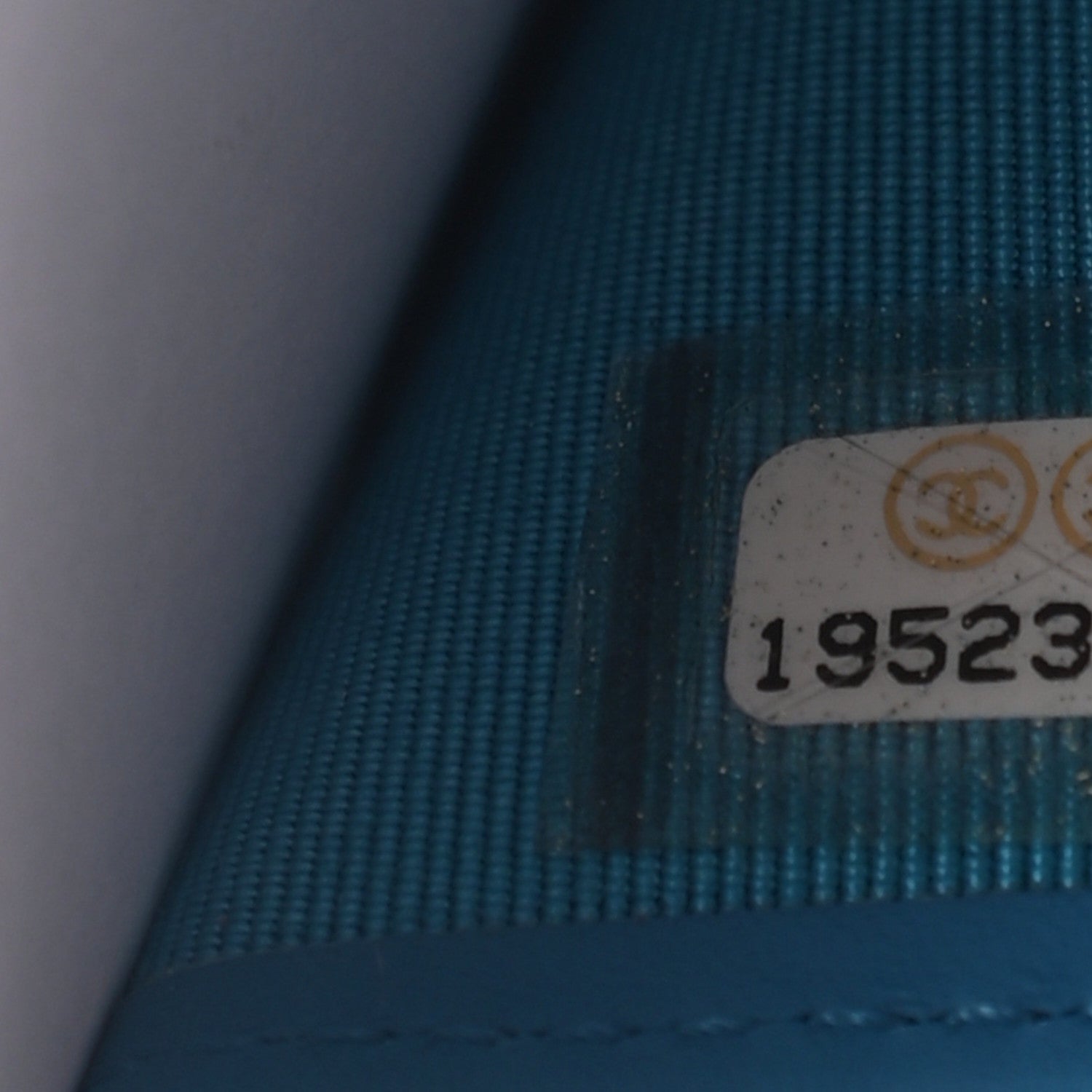 Chanel Patent Quilted Travel Case Blue 7 of 7