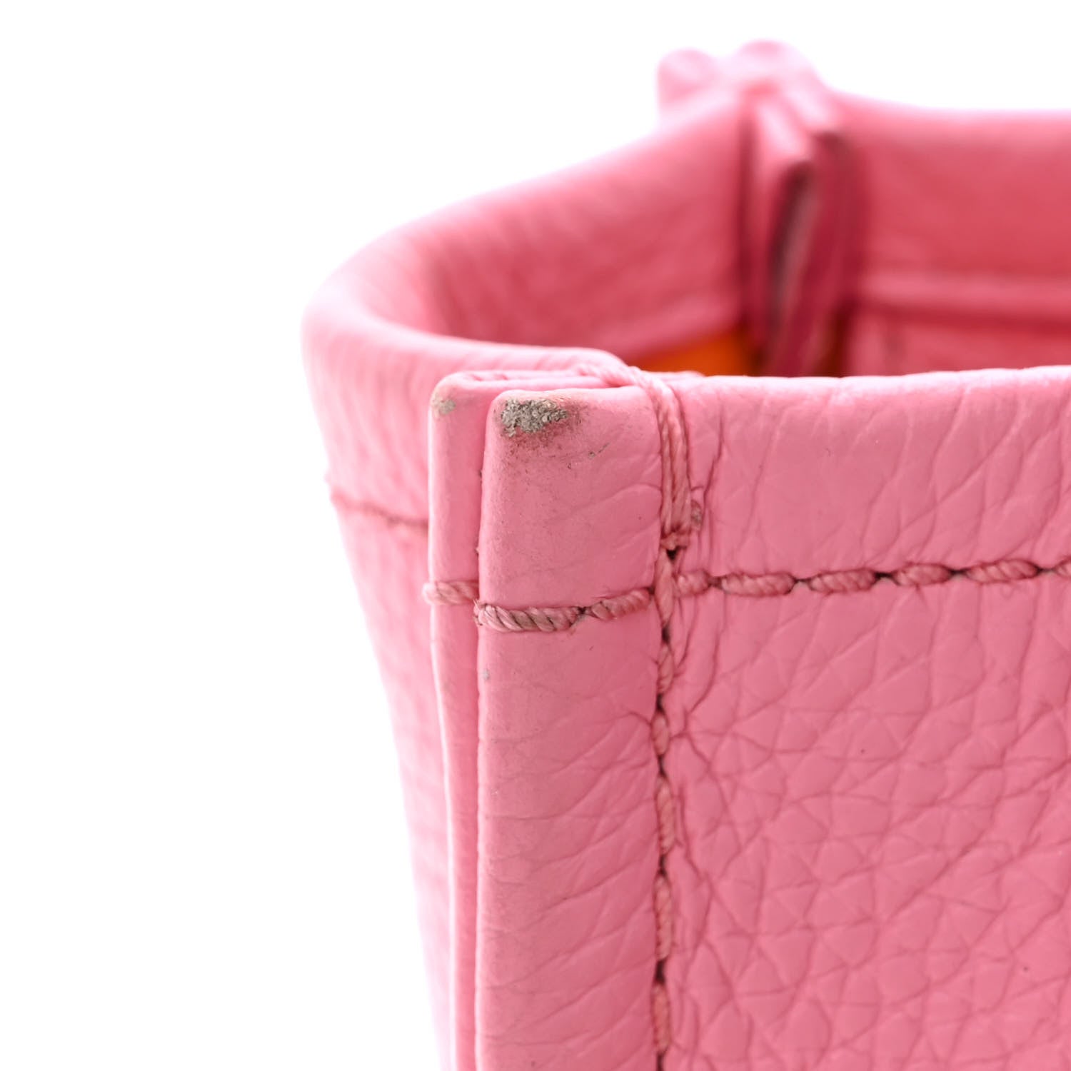 Marc Jacobs Grained Calfskin Mini The Tote Bag Candy Pink 11 of 11